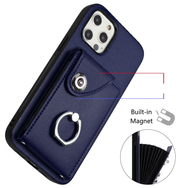 Funda para teléfono con soporte para anillo y bolsa para tarjeta de órgano, For iPhone 12 Pro, For iPhone 12 mini, For iPhone 11 Pro Max, For iPhone 11, For iPhone 11 Pro, For iPhone X / XS, For iPhone XR, For iPhone XS Max