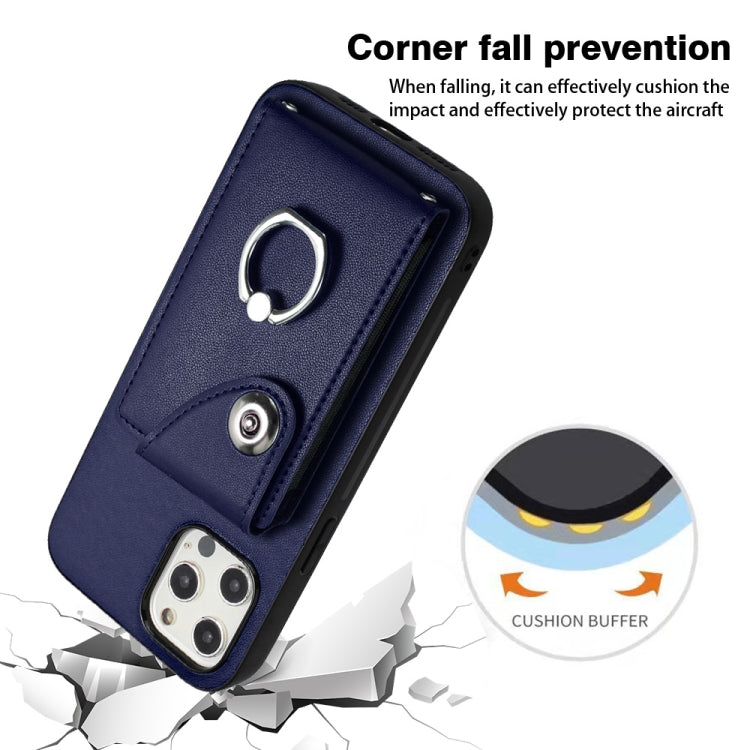 Funda para teléfono con soporte para anillo y bolsa para tarjeta de órgano, For iPhone 12 Pro, For iPhone 12 mini, For iPhone 11 Pro Max, For iPhone 11, For iPhone 11 Pro, For iPhone X / XS, For iPhone XR, For iPhone XS Max