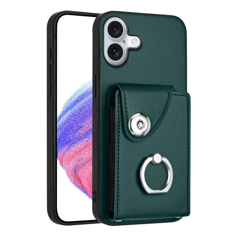 Funda para teléfono con soporte para anillo y bolsa para tarjeta de órgano, For iPhone 18 Pro / 17 Pro, For iPhone 18 Pro Max / 17 Pro Max, For iPhone 17e / 16e, For iPhone 17, For iPhone Air, For iPhone 16 Pro Max, For iPhone 16 Pro, For iPhone 16 Plus
