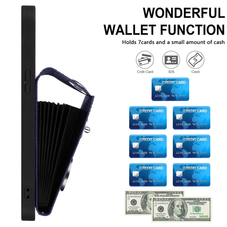 Funda para teléfono con soporte para anillo y bolsa para tarjeta de órgano, For iPhone 16, For iPhone 15 Pro Max, For iPhone 15 Pro, For iPhone 15 Plus, For iPhone 15, For iPhone 14 Plus, For iPhone 14, For iPhone 14 Pro