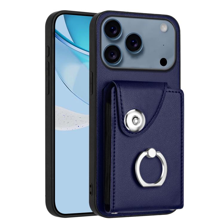 Funda para teléfono con soporte para anillo y bolsa para tarjeta de órgano, For iPhone 18 Pro / 17 Pro, For iPhone 18 Pro Max / 17 Pro Max, For iPhone 17e / 16e, For iPhone 17, For iPhone Air, For iPhone 16 Pro Max, For iPhone 16 Pro, For iPhone 16 Plus