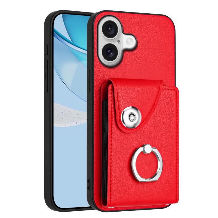 Funda para teléfono con soporte para anillo y bolsa para tarjeta de órgano, For iPhone 18 Pro / 17 Pro, For iPhone 18 Pro Max / 17 Pro Max, For iPhone 17e / 16e, For iPhone 17, For iPhone Air, For iPhone 16 Pro Max, For iPhone 16 Pro, For iPhone 16 Plus