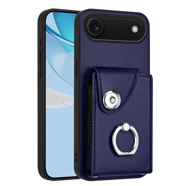 Funda para teléfono con soporte para anillo y bolsa para tarjeta de órgano, For iPhone 18 Pro / 17 Pro, For iPhone 18 Pro Max / 17 Pro Max, For iPhone 17e / 16e, For iPhone 17, For iPhone Air, For iPhone 16 Pro Max, For iPhone 16 Pro, For iPhone 16 Plus