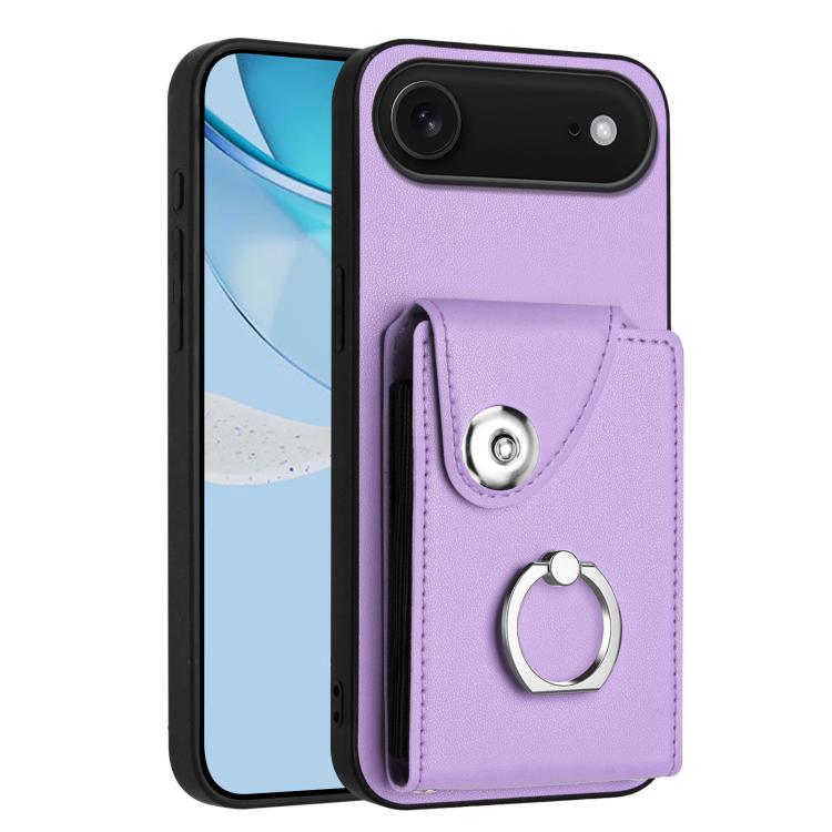 Funda para teléfono con soporte para anillo y bolsa para tarjeta de órgano, For iPhone 18 Pro / 17 Pro, For iPhone 18 Pro Max / 17 Pro Max, For iPhone 17e / 16e, For iPhone 17, For iPhone Air, For iPhone 16 Pro Max, For iPhone 16 Pro, For iPhone 16 Plus
