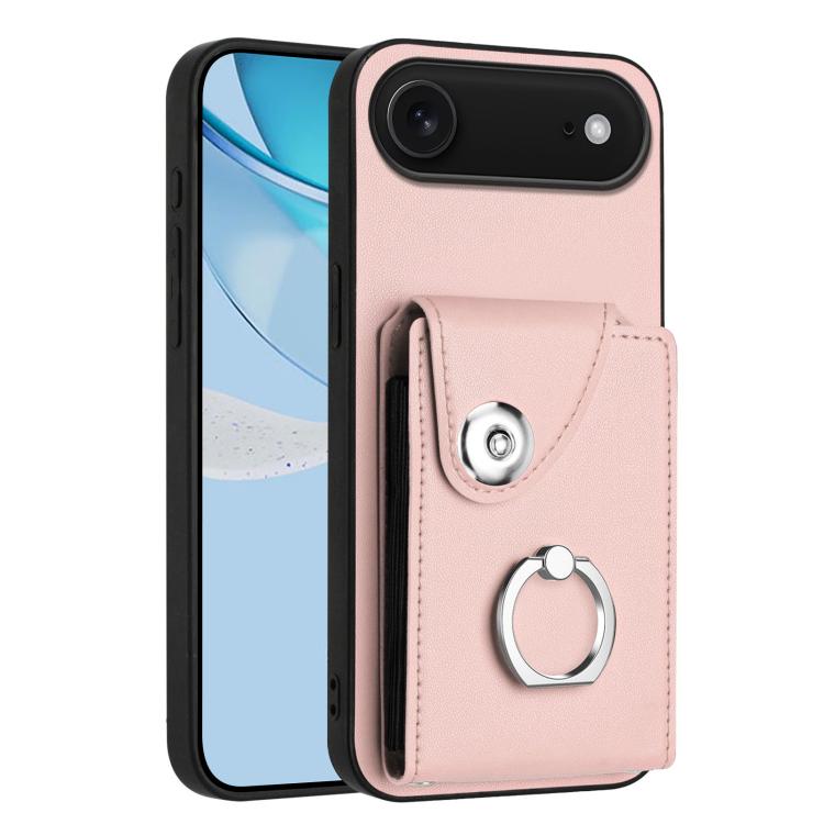 Funda para teléfono con soporte para anillo y bolsa para tarjeta de órgano, For iPhone 18 Pro / 17 Pro, For iPhone 18 Pro Max / 17 Pro Max, For iPhone 17e / 16e, For iPhone 17, For iPhone Air, For iPhone 16 Pro Max, For iPhone 16 Pro, For iPhone 16 Plus