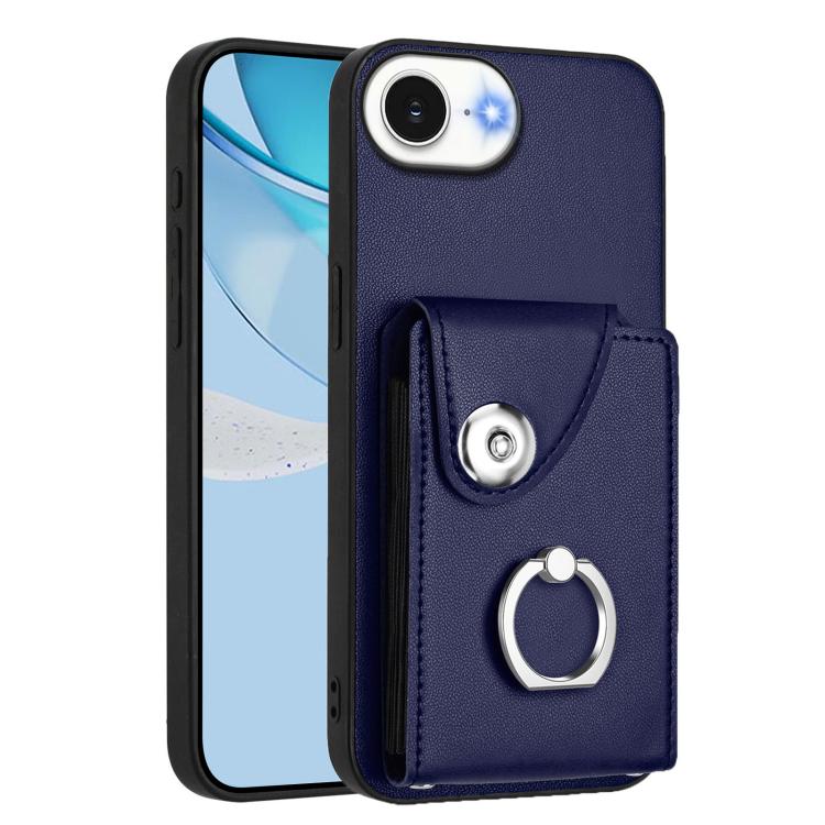 Funda para teléfono con soporte para anillo y bolsa para tarjeta de órgano, For iPhone 18 Pro / 17 Pro, For iPhone 18 Pro Max / 17 Pro Max, For iPhone 17e / 16e, For iPhone 17, For iPhone Air, For iPhone 16 Pro Max, For iPhone 16 Pro, For iPhone 16 Plus
