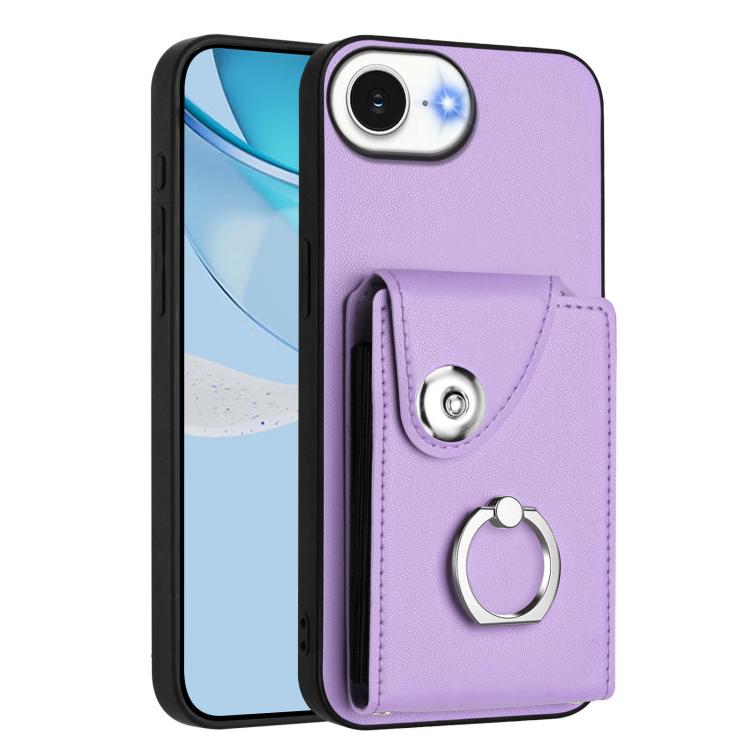 Funda para teléfono con soporte para anillo y bolsa para tarjeta de órgano, For iPhone 18 Pro / 17 Pro, For iPhone 18 Pro Max / 17 Pro Max, For iPhone 17e / 16e, For iPhone 17, For iPhone Air, For iPhone 16 Pro Max, For iPhone 16 Pro, For iPhone 16 Plus