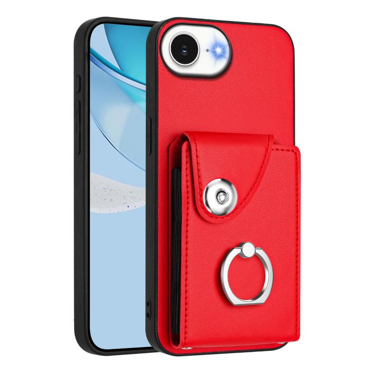 Funda para teléfono con soporte para anillo y bolsa para tarjeta de órgano, For iPhone 18 Pro / 17 Pro, For iPhone 18 Pro Max / 17 Pro Max, For iPhone 17e / 16e, For iPhone 17, For iPhone Air, For iPhone 16 Pro Max, For iPhone 16 Pro, For iPhone 16 Plus
