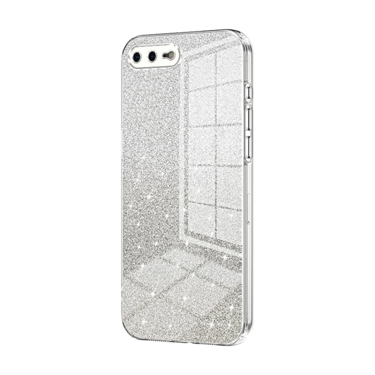 Caja de teléfono galvanizada con polvo de brillo degradado, For iPhone 8 Plus / 7 Plus