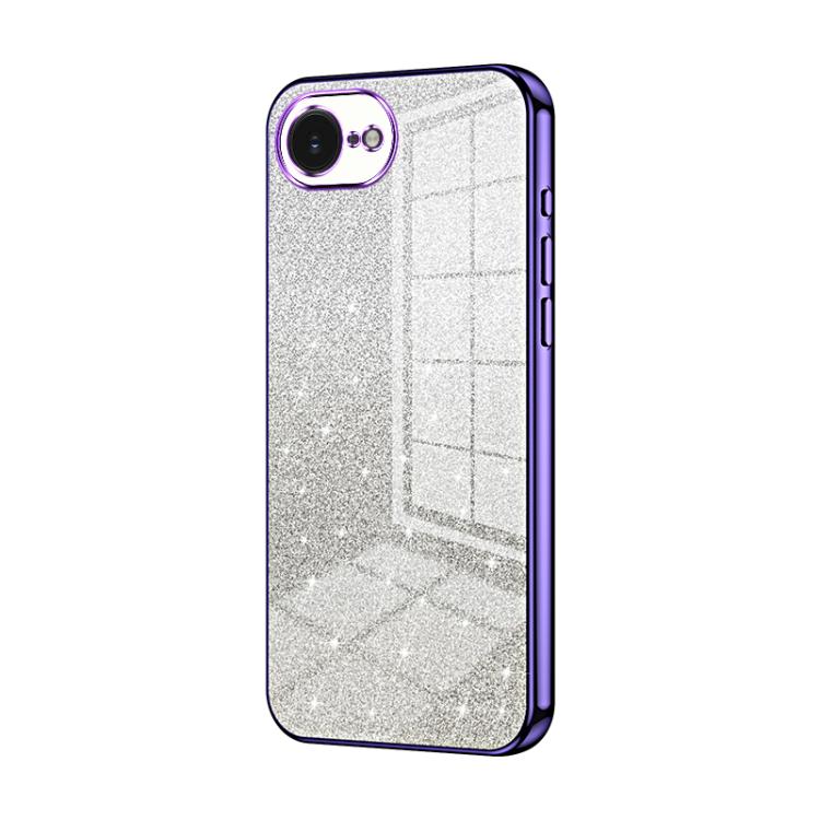 Caja de teléfono galvanizada con polvo de brillo degradado, For iPhone 17e / 16e, For iPhone 17 Pro Max, For iPhone 17 Pro, For iPhone 17, For iPhone Air, For iPhone 16 Pro Max
