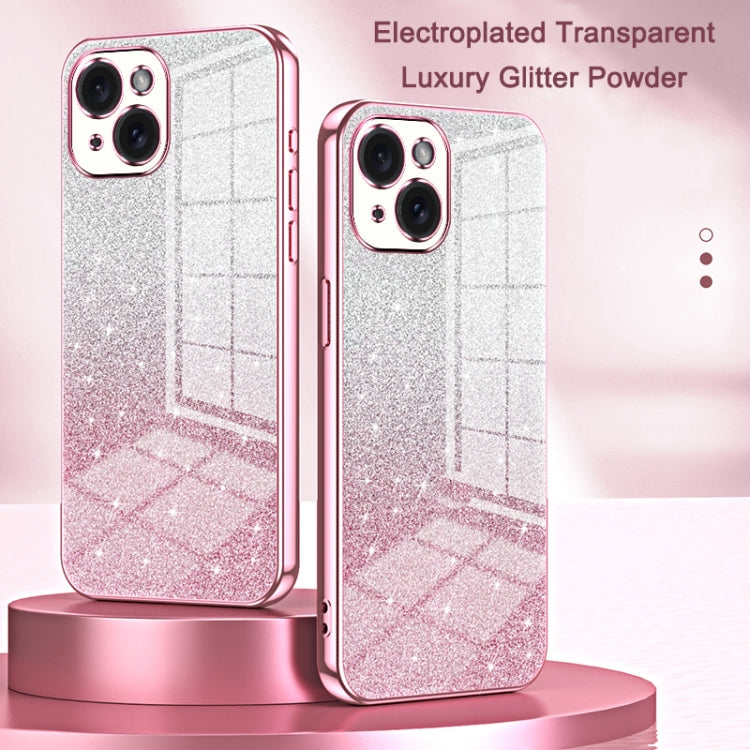 Caja de teléfono galvanizada con polvo de brillo degradado, For iPhone 11 Pro Max, For iPhone 11, For iPhone 11 Pro, For iPhone X / XS, For iPhone XR, For iPhone XS Max