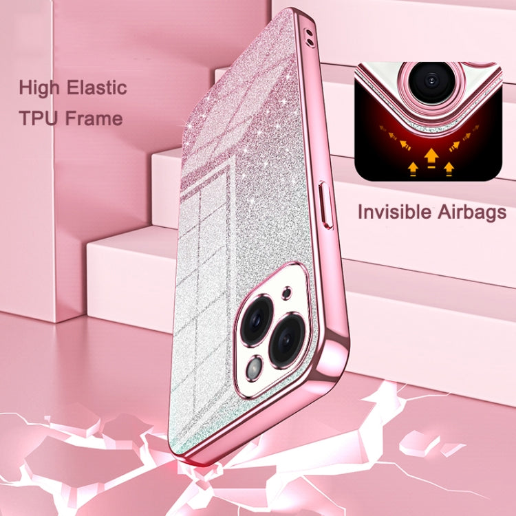 Caja de teléfono galvanizada con polvo de brillo degradado, For iPhone 13 Pro Max, For iPhone 13 Pro, For iPhone 13, For iPhone 12, For iPhone 12 Pro Max, For iPhone 12 Pro