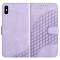 YX0060 Funda de cuero para teléfono con relieve de cabeza de elefante y cordón, For iPhone XS Max, For iPhone 8 Plus / 7 Plus