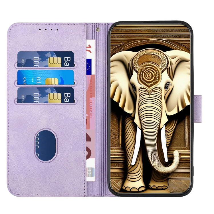 YX0060 Funda de cuero para teléfono con relieve de cabeza de elefante y cordón, For iPhone XS Max, For iPhone 8 Plus / 7 Plus