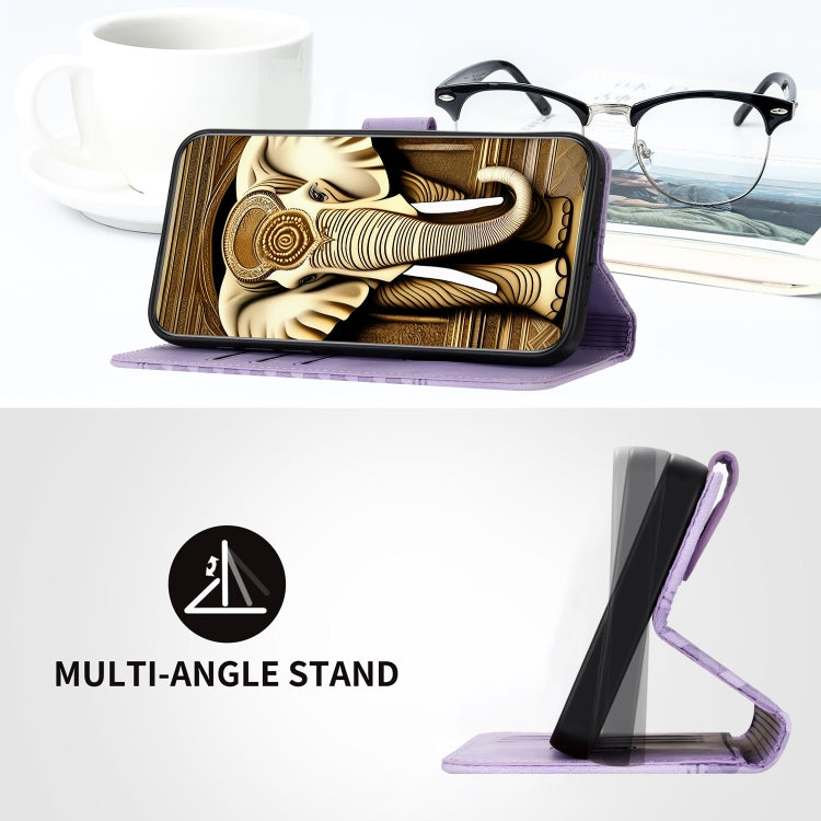 YX0060 Funda de cuero para teléfono con relieve de cabeza de elefante y cordón, For iPhone XS Max, For iPhone 8 Plus / 7 Plus