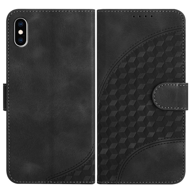 YX0060 Funda de cuero para teléfono con relieve de cabeza de elefante y cordón, For iPhone XS Max, For iPhone 8 Plus / 7 Plus