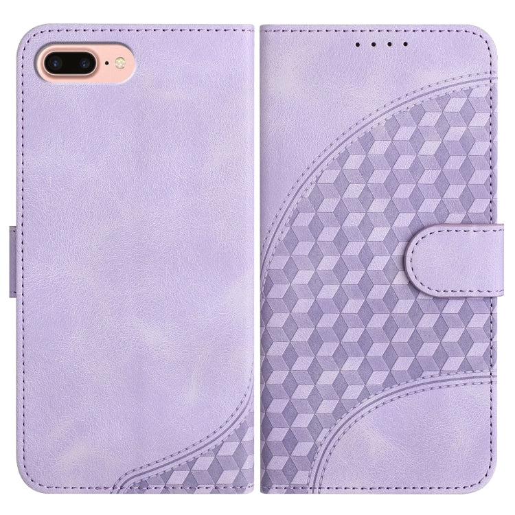 YX0060 Funda de cuero para teléfono con relieve de cabeza de elefante y cordón, For iPhone XS Max, For iPhone 8 Plus / 7 Plus