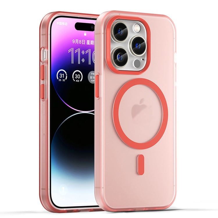 Estuche para teléfono de cobertura total de TPU + PC translúcido esmerilado MagSafe, For iPhone 16 Plus, For iPhone 16, For iPhone 15 Pro Max, For iPhone 15 Pro, For iPhone 15 Plus