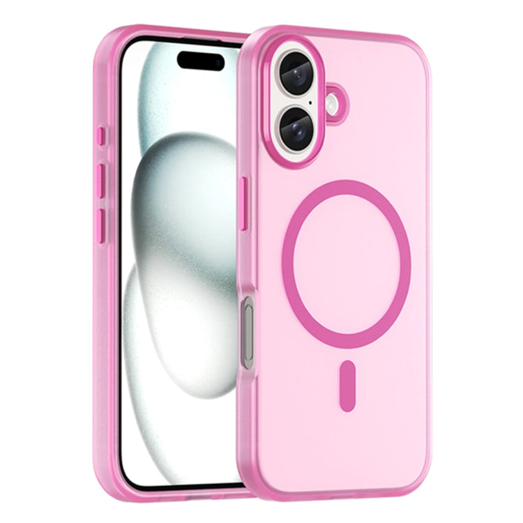 Estuche para teléfono de cobertura total de TPU + PC translúcido esmerilado MagSafe, For iPhone 16 Plus, For iPhone 16, For iPhone 15 Pro Max, For iPhone 15 Pro, For iPhone 15 Plus