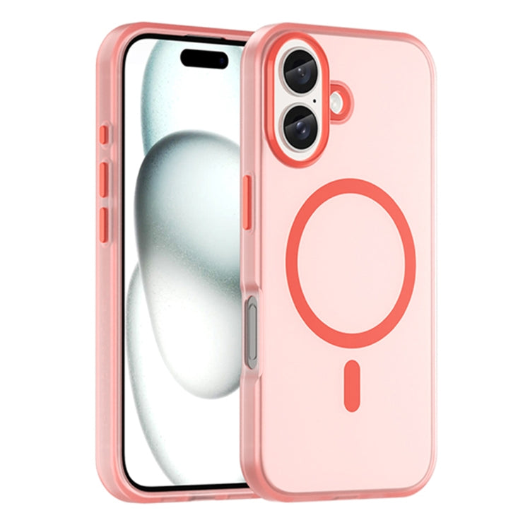 Estuche para teléfono de cobertura total de TPU + PC translúcido esmerilado MagSafe, For iPhone 16 Plus, For iPhone 16, For iPhone 15 Pro Max, For iPhone 15 Pro, For iPhone 15 Plus