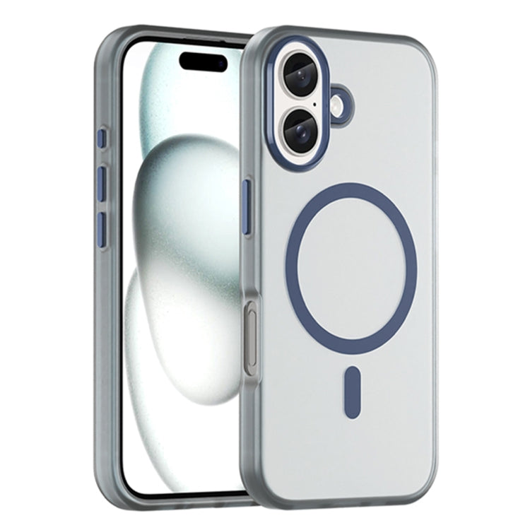 Estuche para teléfono de cobertura total de TPU + PC translúcido esmerilado MagSafe, For iPhone 16 Plus, For iPhone 16, For iPhone 15 Pro Max, For iPhone 15 Pro, For iPhone 15 Plus