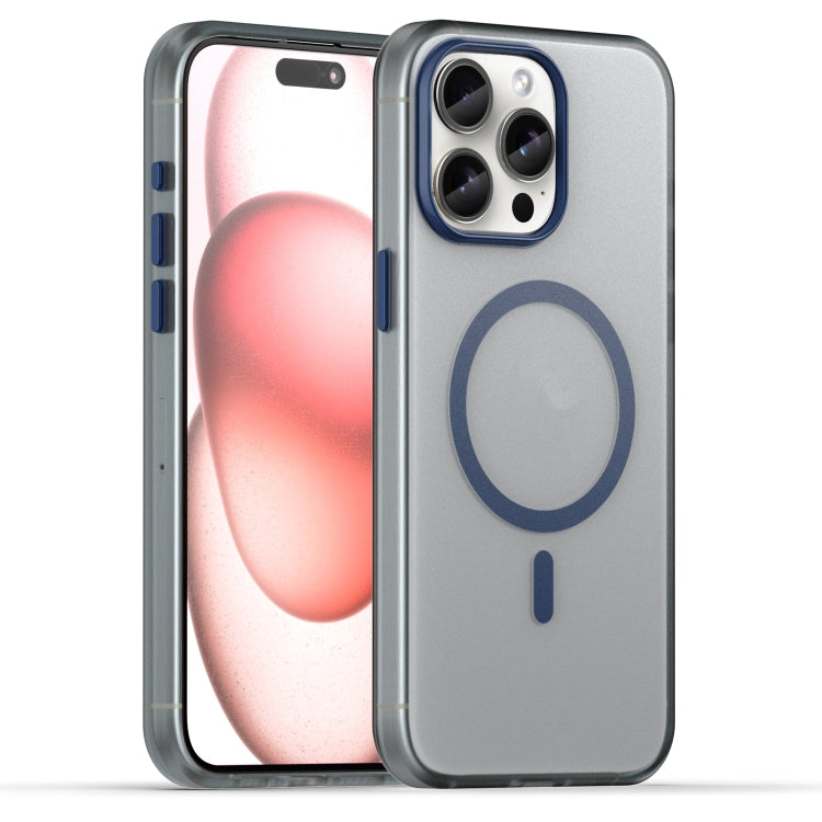 Estuche para teléfono de cobertura total de TPU + PC translúcido esmerilado MagSafe, For iPhone 16 Plus, For iPhone 16, For iPhone 15 Pro Max, For iPhone 15 Pro, For iPhone 15 Plus