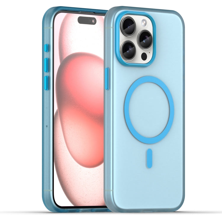 Estuche para teléfono de cobertura total de TPU + PC translúcido esmerilado MagSafe, For iPhone 16 Plus, For iPhone 16, For iPhone 15 Pro Max, For iPhone 15 Pro, For iPhone 15 Plus