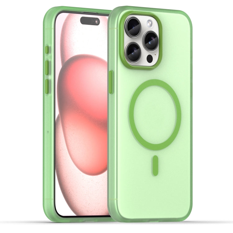 Estuche para teléfono de cobertura total de TPU + PC translúcido esmerilado MagSafe, For iPhone 16 Plus, For iPhone 16, For iPhone 15 Pro Max, For iPhone 15 Pro, For iPhone 15 Plus