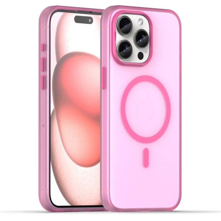 Estuche para teléfono de cobertura total de TPU + PC translúcido esmerilado MagSafe, For iPhone 16 Plus, For iPhone 16, For iPhone 15 Pro Max, For iPhone 15 Pro, For iPhone 15 Plus