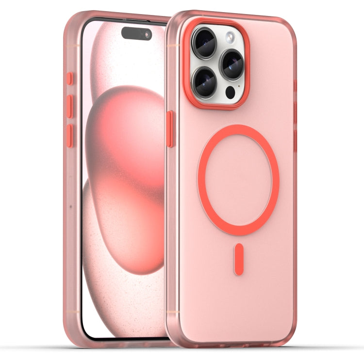 Estuche para teléfono de cobertura total de TPU + PC translúcido esmerilado MagSafe, For iPhone 16 Plus, For iPhone 16, For iPhone 15 Pro Max, For iPhone 15 Pro, For iPhone 15 Plus