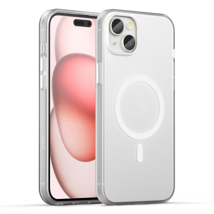 Estuche para teléfono de cobertura total de TPU + PC translúcido esmerilado MagSafe, For iPhone 16 Plus, For iPhone 16, For iPhone 15 Pro Max, For iPhone 15 Pro, For iPhone 15 Plus
