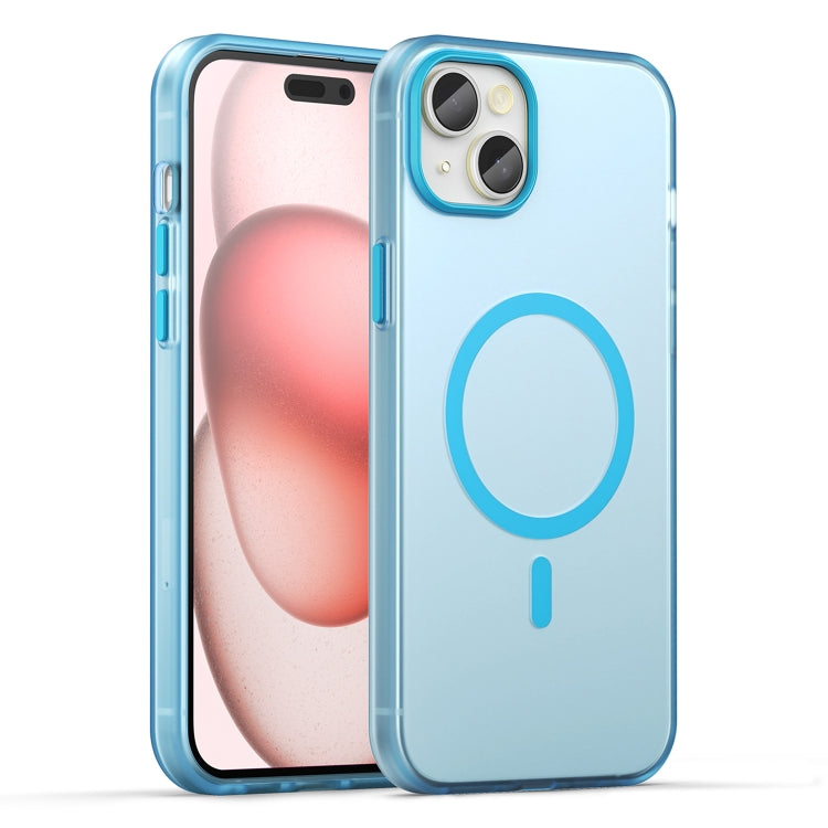 Estuche para teléfono de cobertura total de TPU + PC translúcido esmerilado MagSafe, For iPhone 16 Plus, For iPhone 16, For iPhone 15 Pro Max, For iPhone 15 Pro, For iPhone 15 Plus