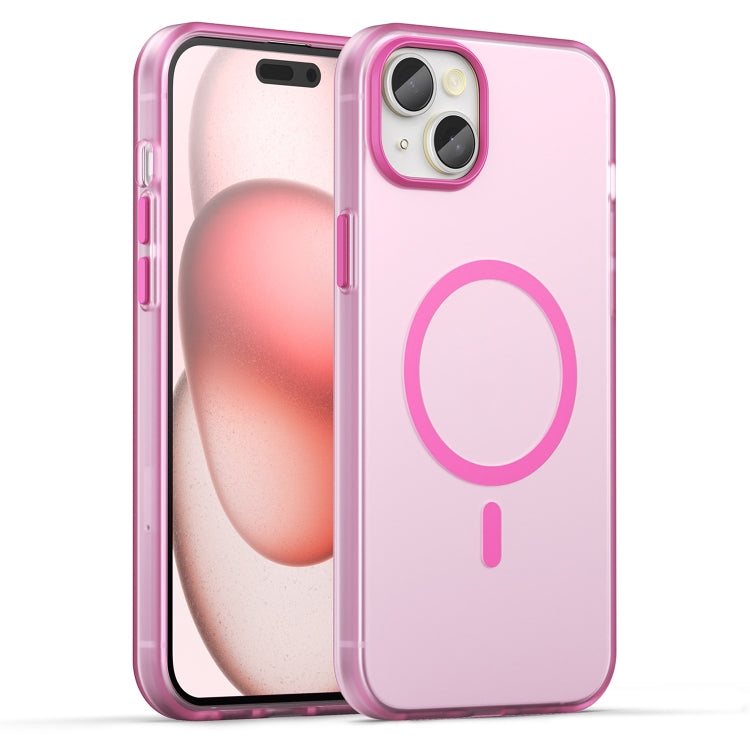 Estuche para teléfono de cobertura total de TPU + PC translúcido esmerilado MagSafe, For iPhone 16 Plus, For iPhone 16, For iPhone 15 Pro Max, For iPhone 15 Pro, For iPhone 15 Plus