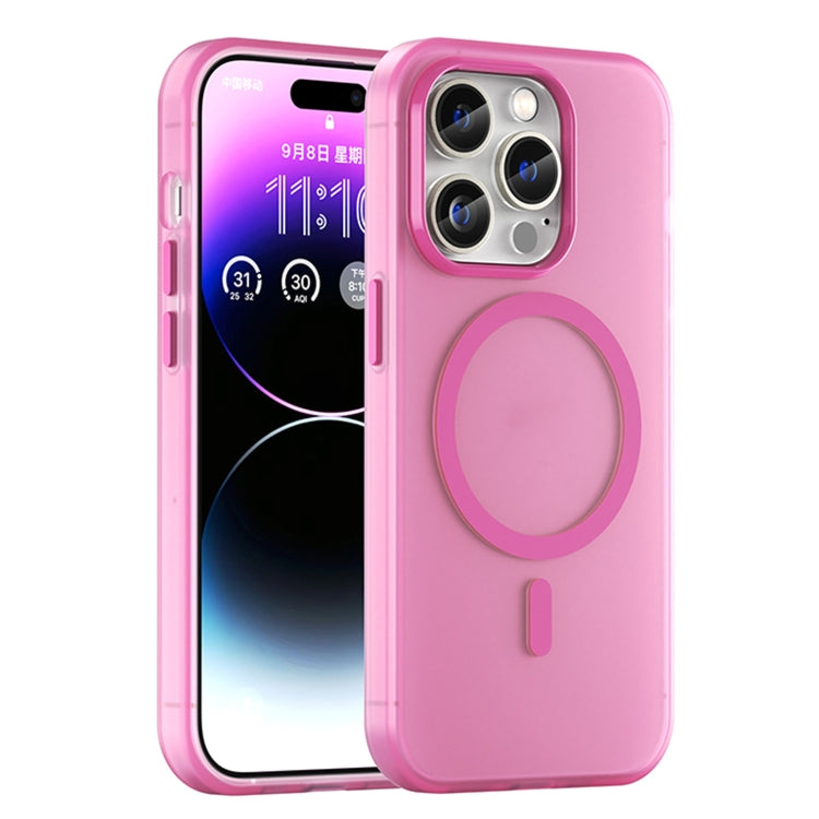 Estuche para teléfono de cobertura total de TPU + PC translúcido esmerilado MagSafe, For iPhone 15, For iPhone 14 Plus, For iPhone 14, For iPhone 14 Pro, For iPhone 14 Pro Max