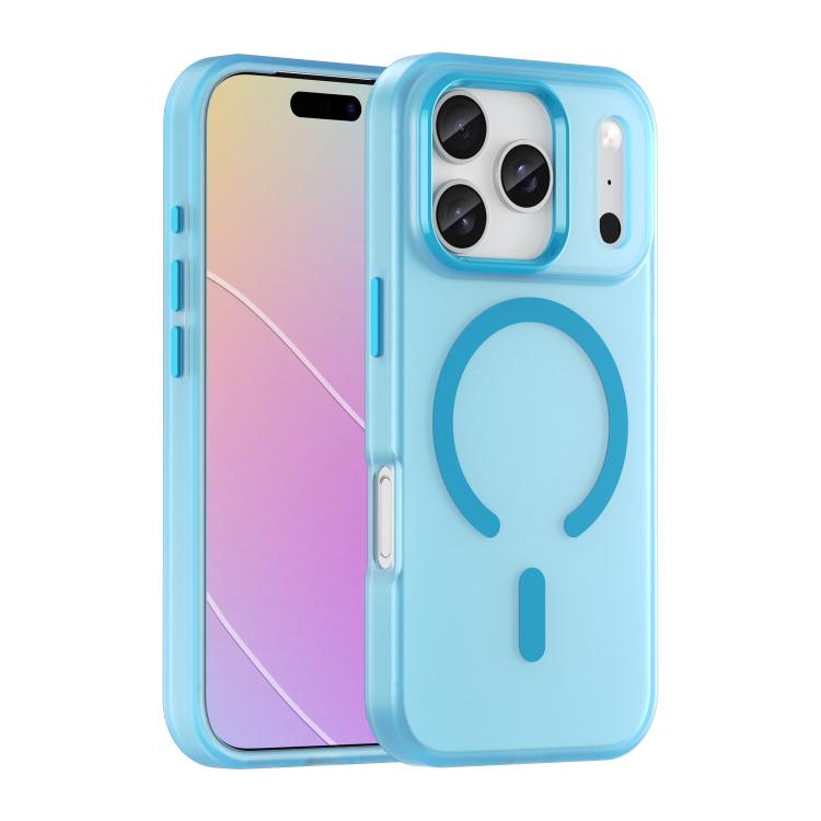 Estuche para teléfono de cobertura total de TPU + PC translúcido esmerilado MagSafe, For iPhone 17 Pro, For iPhone 17, For iPhone Air, For iPhone 16 Pro Max, For iPhone 16 Pro