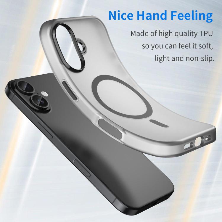 Estuche para teléfono de cobertura total de TPU + PC translúcido esmerilado MagSafe, For iPhone 18, For iPhone 18 Pro, For iPhone 18 Pro Max, For iPhone 17e / 16e, For iPhone 17 Pro Max