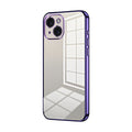 Caja de teléfono con orificio fino y revestimiento transparente, For iPhone 15, For iPhone 14 Plus, For iPhone 14, For iPhone 14 Pro, For iPhone 14 Pro Max, For iPhone SE 2022 / 2020 / 8 / 7