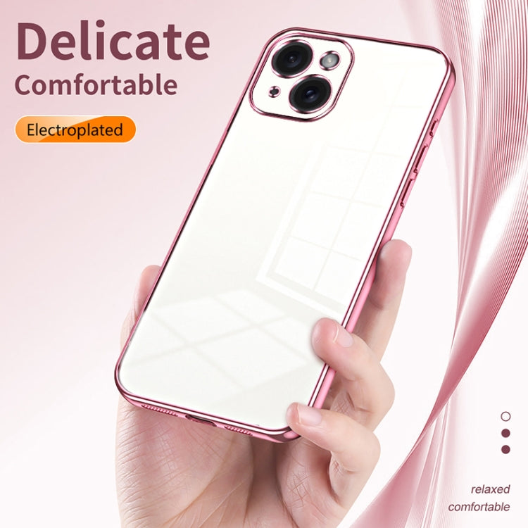Caja de teléfono con orificio fino y revestimiento transparente, For iPhone 15, For iPhone 14 Plus, For iPhone 14, For iPhone 14 Pro, For iPhone 14 Pro Max, For iPhone SE 2022 / 2020 / 8 / 7