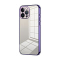 Caja de teléfono con orificio fino y revestimiento transparente, For iPhone 13 Pro Max, For iPhone 13 Pro, For iPhone 13, For iPhone 12, For iPhone 12 Pro Max, For iPhone 12 Pro