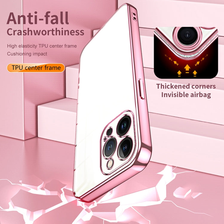 Caja de teléfono con orificio fino y revestimiento transparente, For iPhone 13 Pro Max, For iPhone 13 Pro, For iPhone 13, For iPhone 12, For iPhone 12 Pro Max, For iPhone 12 Pro