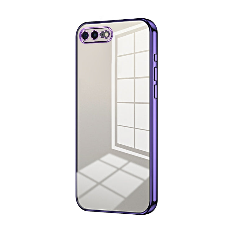 Caja de teléfono con orificio fino y revestimiento transparente, For iPhone 8 Plus / 7 Plus