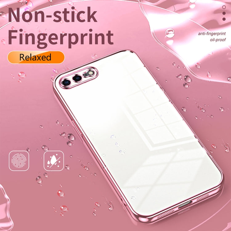 Caja de teléfono con orificio fino y revestimiento transparente, For iPhone 8 Plus / 7 Plus