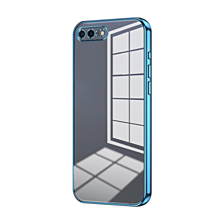 Caja de teléfono con orificio fino y revestimiento transparente, For iPhone 8 Plus / 7 Plus
