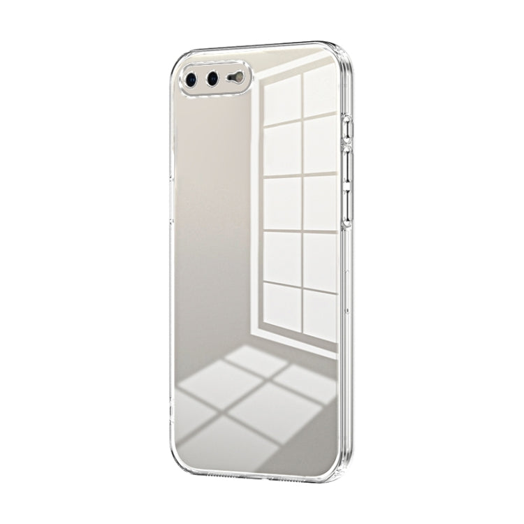 Caja de teléfono con orificio fino y revestimiento transparente, For iPhone 8 Plus / 7 Plus