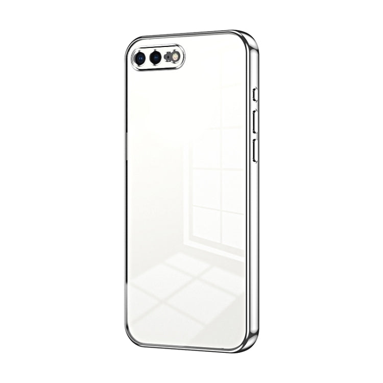 Caja de teléfono con orificio fino y revestimiento transparente, For iPhone 8 Plus / 7 Plus