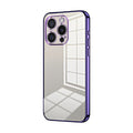 Caja de teléfono con orificio fino y revestimiento transparente, For iPhone 16 Pro, For iPhone 16 Plus, For iPhone 16, For iPhone 15 Pro Max, For iPhone 15 Pro, For iPhone 15 Plus