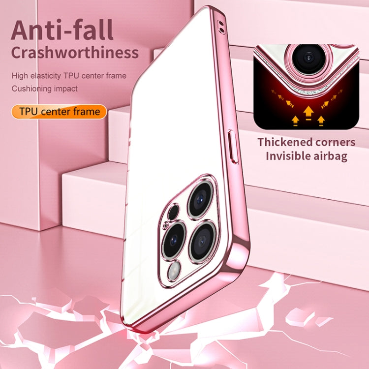 Caja de teléfono con orificio fino y revestimiento transparente, For iPhone 16 Pro, For iPhone 16 Plus, For iPhone 16, For iPhone 15 Pro Max, For iPhone 15 Pro, For iPhone 15 Plus