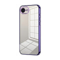 Caja de teléfono con orificio fino y revestimiento transparente, For iPhone 17e / 16e, For iPhone 17 Pro Max, For iPhone 17 Pro, For iPhone 17, For iPhone Air, For iPhone 16 Pro Max