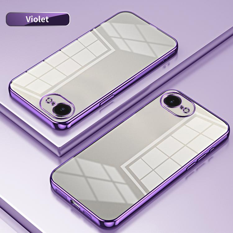 Caja de teléfono con orificio fino y revestimiento transparente, For iPhone 17e / 16e, For iPhone 17 Pro Max, For iPhone 17 Pro, For iPhone 17, For iPhone Air, For iPhone 16 Pro Max