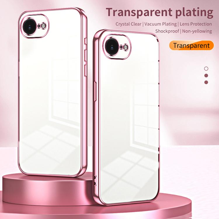 Caja de teléfono con orificio fino y revestimiento transparente, For iPhone 17e / 16e, For iPhone 17 Pro Max, For iPhone 17 Pro, For iPhone 17, For iPhone Air, For iPhone 16 Pro Max